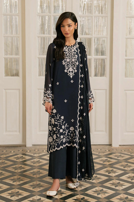 Picture of Cross Stitch - Cerulean Stitch - 3 Piece - Shirt, Trouser & Dupatta - Available at Raja Sahib
