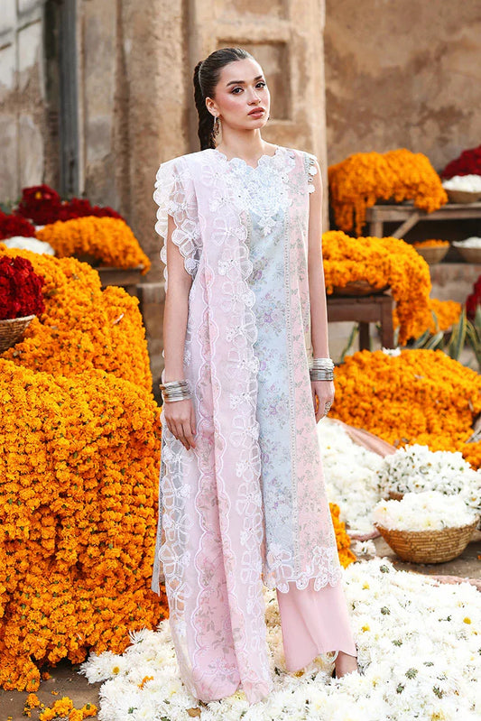 Picture of Cross Stitch - Unstitched Premium Eid Lawn - Rose Veil - Available at Raja Sahib