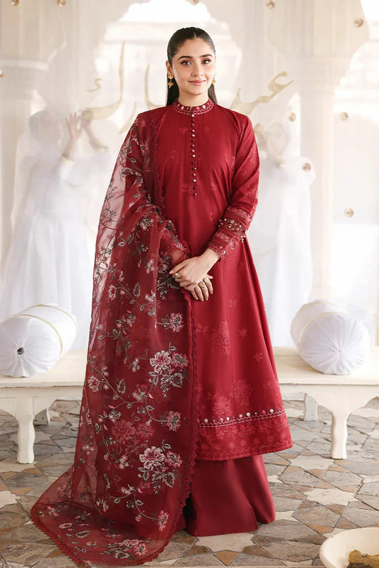 Picture of Cross Stitch - Unstitched Premium Eid Lawn - Rouge Flare - Available at Raja Sahib