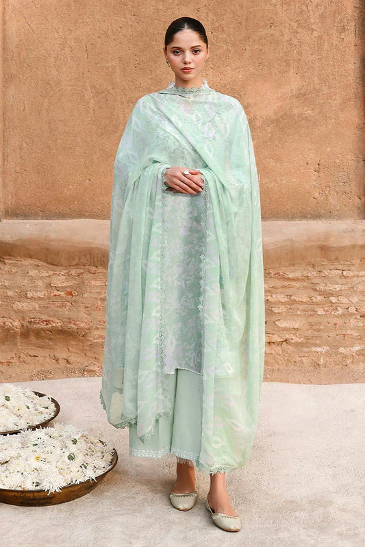 Picture of Cross Stitch - Unstitched Premium Eid Lawn - Sage Green - Available at Raja Sahib
