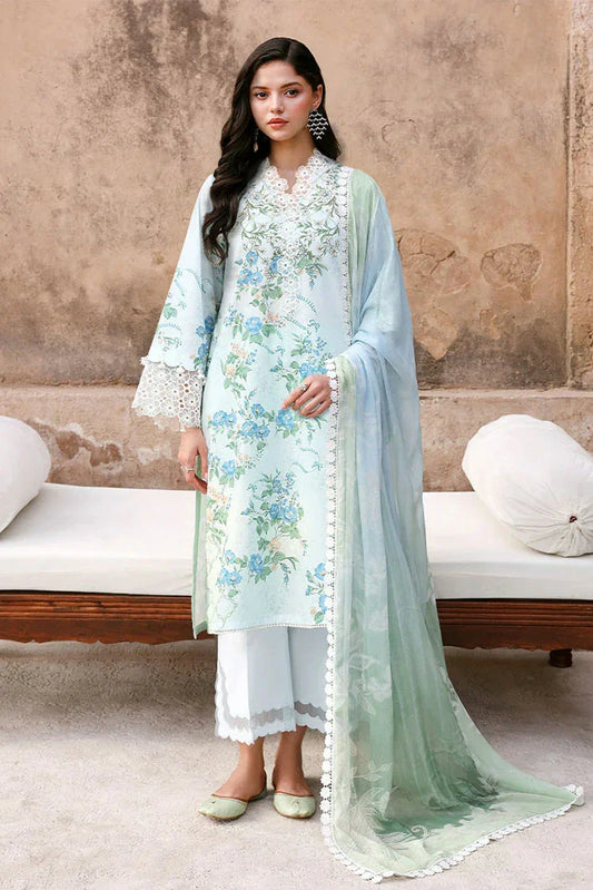 Picture of Cross Stitch - Unstitched Premium Eid Lawn - Saeafoam Treasure - Available at Raja Sahib