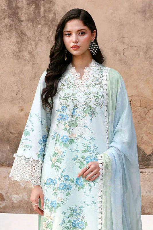 Picture of Cross Stitch - Unstitched Premium Eid Lawn - Saeafoam Treasure - Available at Raja Sahib
