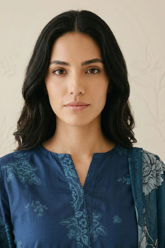 Picture of Cross Stitch - Daily Unstitched Printed Lawn Vol 3 - Celestial Aura - Available at Raja Sahib
