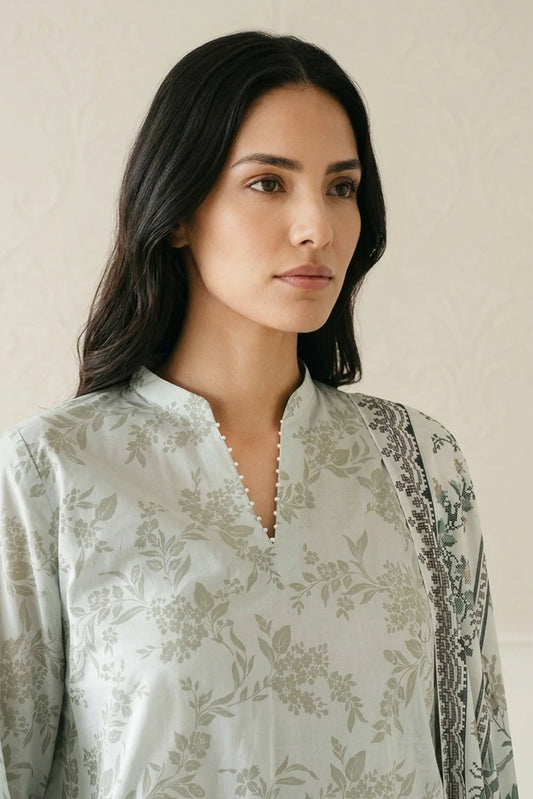 Picture of Cross Stitch - Daily Unstitched Printed Lawn Vol 3 - Serene Whisper - Available at Raja Sahib