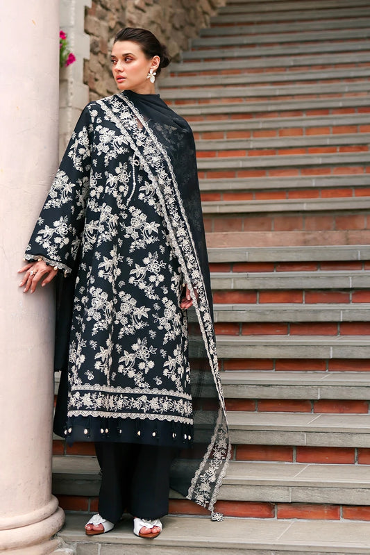 Picture of Cross Stitch - Embroidered Lawn Edit Vol 2 - Obsidian Bloom - Available at Raja Sahib
