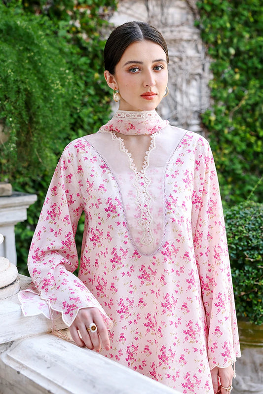 Picture of Cross Stitch - Embroidered Lawn Edit Vol 2 - Peach Sprinkle - Available at Raja Sahib