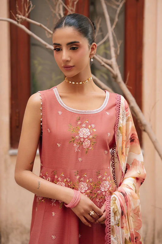 Picture of Cross Stitch - Embroidered Lawn Edit Vol 4 - Roseate Whisper - Available at Raja Sahib