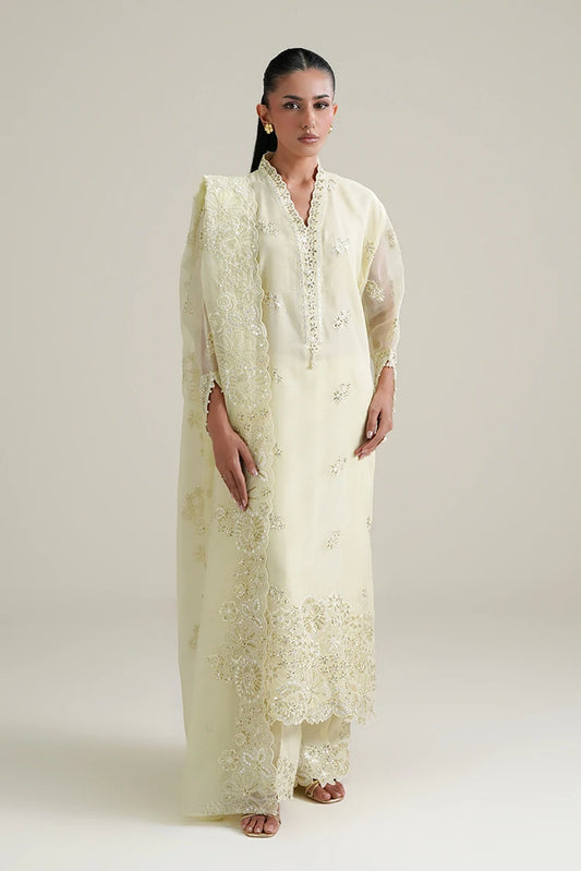 Picture of Cross Stitch - Luxe Atelier - Lime Glow - Available at Raja Sahib