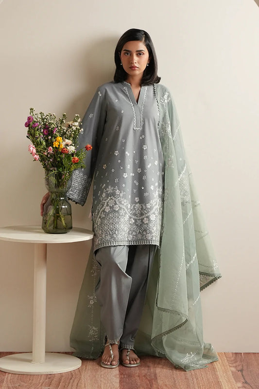 Cross Stitch - Embroidered Lawn Edit Vol 5 - Aqua Reverie
