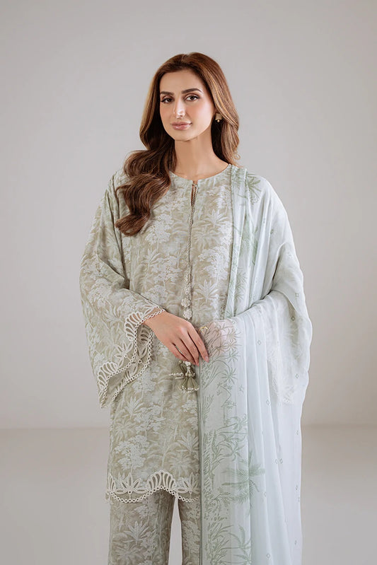 Picture of Cross Stitch - Olive Haze - 3 Piece - Available at Raja Sahib