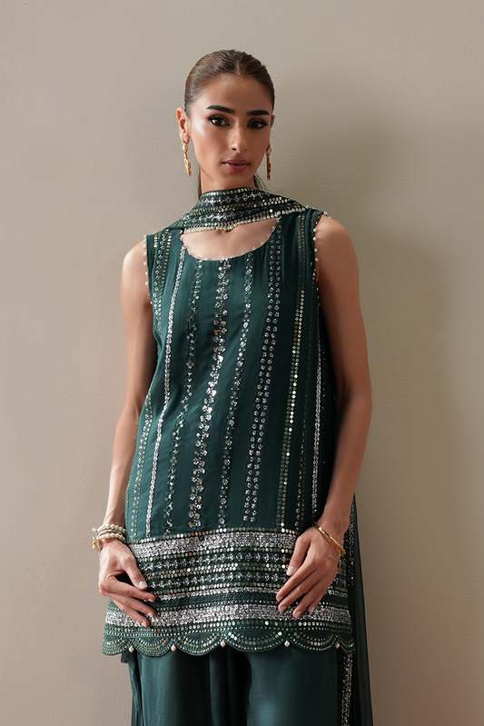 Picture of Cross Stitch - The Occasion Edit - Luxe Verdant - Available at Raja Sahib