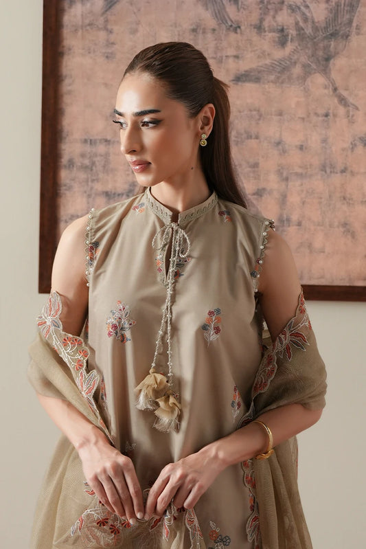 Cross Stitch - Embroidered Suit - 3 Piece - Dusty Sage