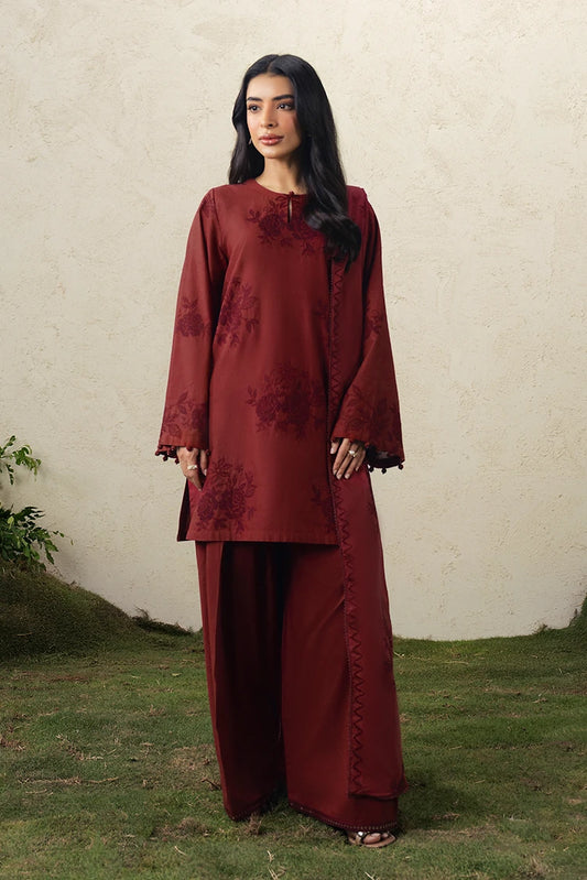 Picture of Cross Stitch - The Moonsoon Edit - Unstitched - Crimson Bloom - Available at Raja Sahib