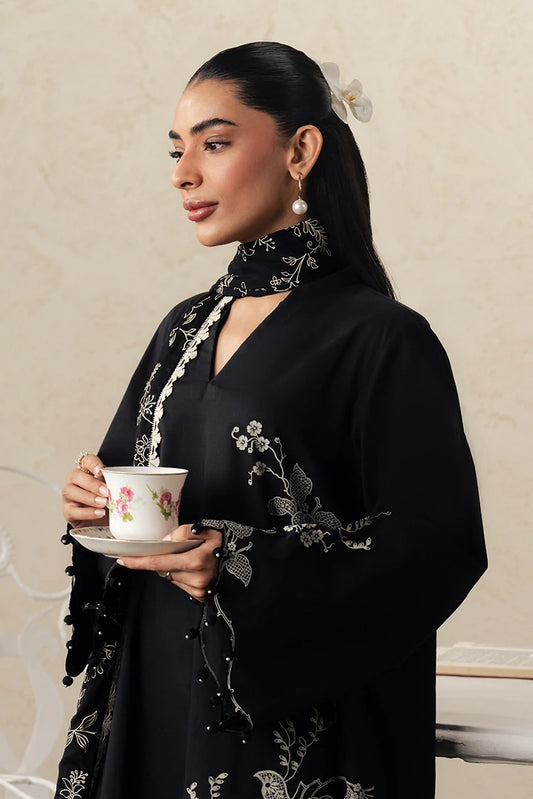Picture of Cross Stitch - The Monsoon Edit - Unstitched - Ebony Lace - Available at Raja Sahib