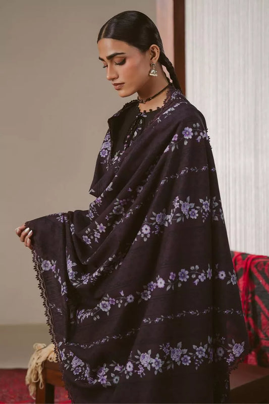 Picture of Cross Stitch - Sable Floret Khaddar Printed Suit - 3 Piece - Available at Raja Sahib