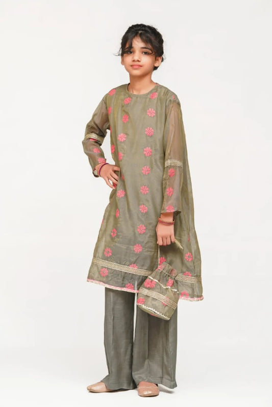 Picture of Abar - Farah Spring Bloom - 2 Piece - Charming Grey - Available at Raja Sahib