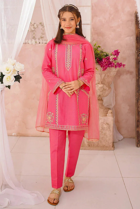 Picture of Modest - 3 Piece - Cotton Lawn Embroidered Suit - Available at Raja Sahib