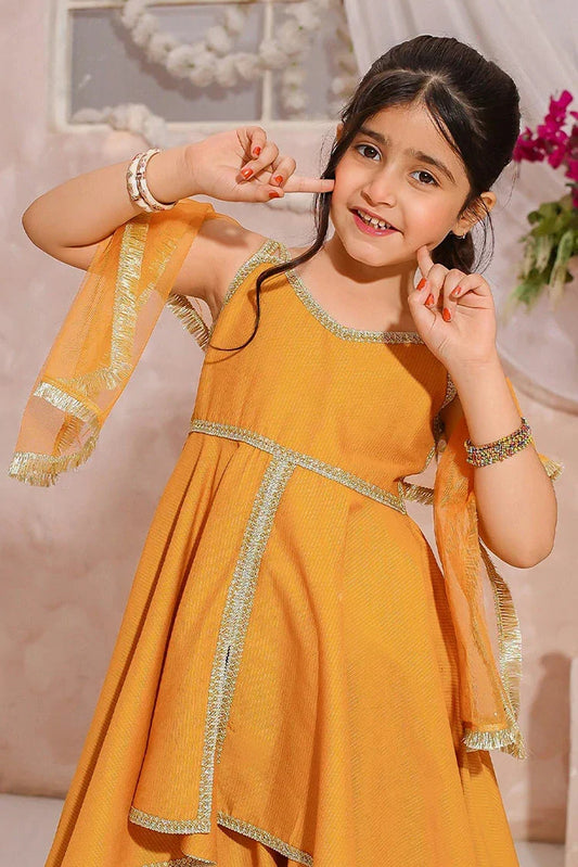 Picture of Modest - Girls Embroidered Maysuri Sharara - 3 Piece - Available at Raja Sahib