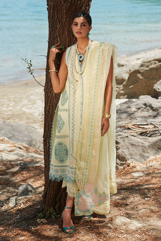 Picture of Crimson - 7B Medley Of Lace Luxury Lawn Collection - Available at Raja Sahib