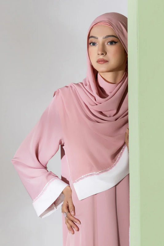 Picture of Malbus - Kimono - Amira Elegance - Blush Pink - Available at Raja Sahib