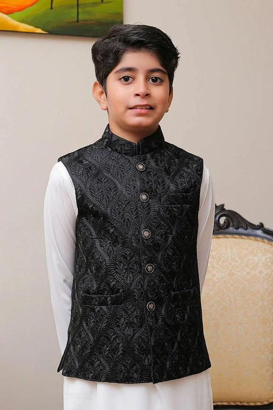 Picture of Real Image - Kids Waistcoat - OKW-003 - Available at Raja Sahib