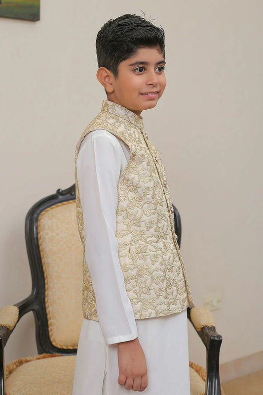 Picture of Real Image - Kids Waistcoat - OKW-019 - Available at Raja Sahib