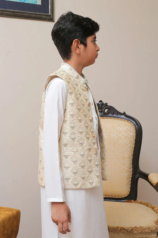 Picture of Real Image - Kids Waistcoat - OKW-023 - Available at Raja Sahib