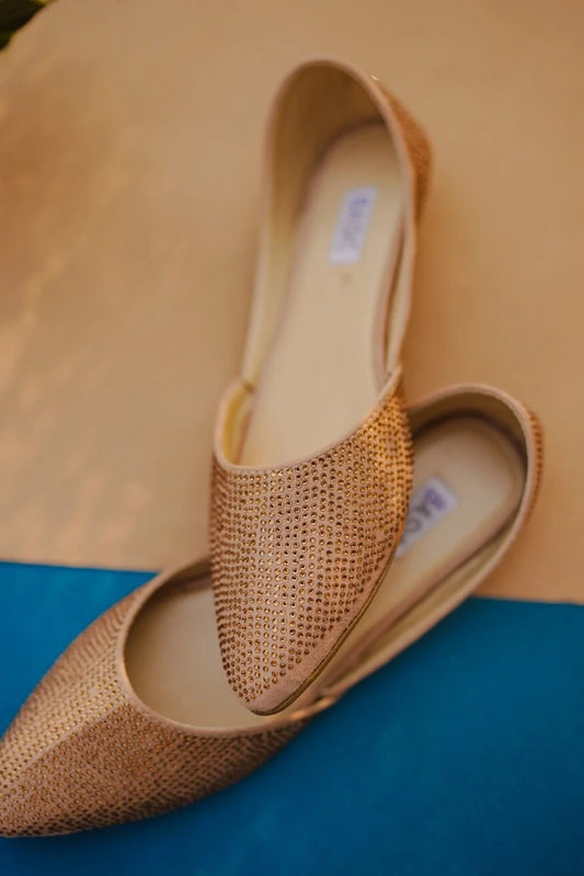 Picture of Chapter 13 - Formal Pumps - Crystal Nude - Available at Raja Sahib