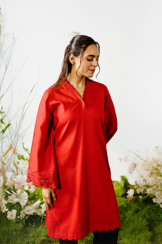 Peelu - 1 Piece - Embroidered Shirt