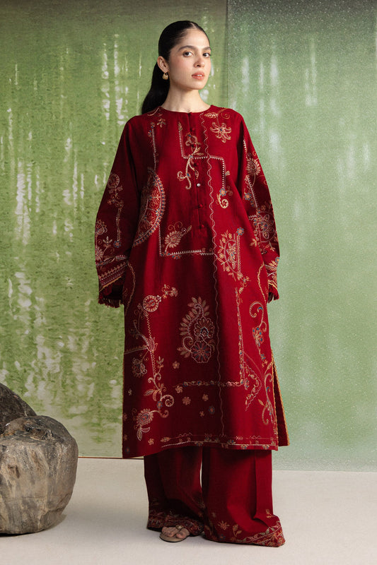 Zara Shahjahan - Coco Winter Unstitched - DIBA-10A - Unstitched