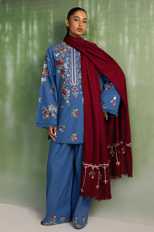 Zara Shahjahan - Coco Winter Unstitched - ASMANI-9A - Unstitched
