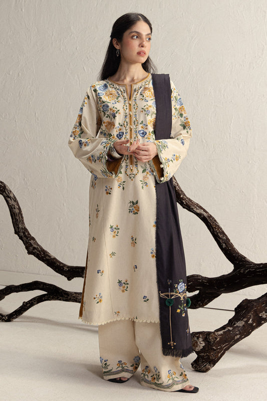 Zara Shahjahan - Coco Winter Unstitched - ASMANI-9B - Unstitched