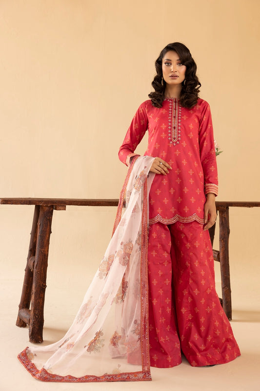 Picture of 3-PC Stitched Printed Cambric Suit - Available at Raja Sahib