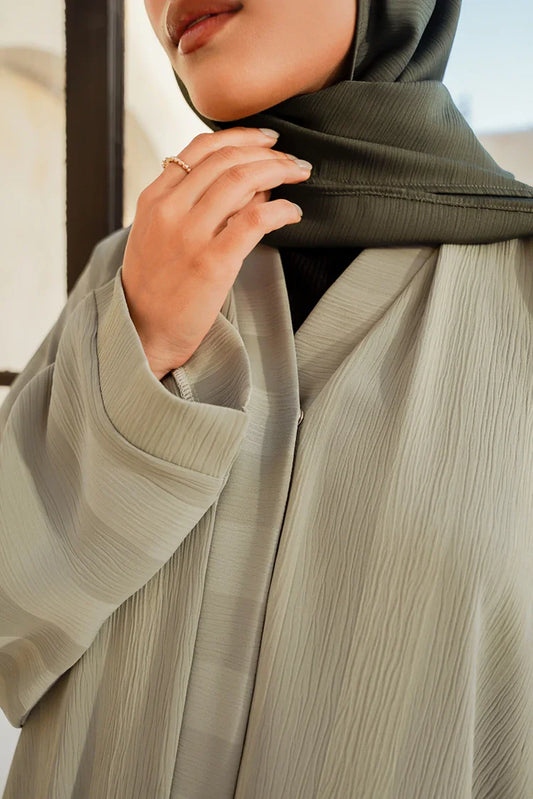 Picture of Divinely Crafted - Myra Abaya - Buttoned Up - Available at Raja Sahib