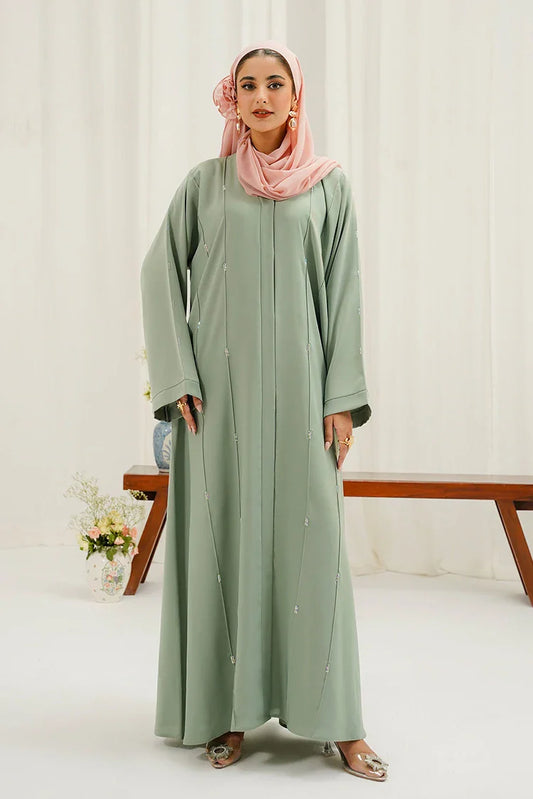 Picture of Divinely Crafted - Maya Abaya - Buttoned Up - Available at Raja Sahib