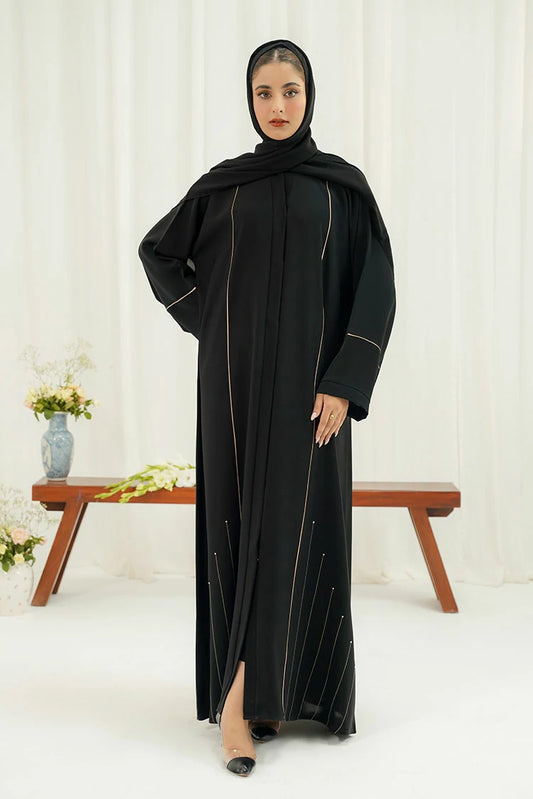 Picture of Divinely Crafted - Livia Abaya Set - Buttoned Up - Available at Raja Sahib