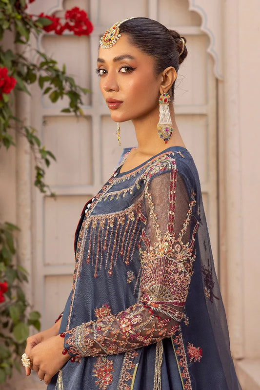 Picture of Tessa - Gul e Tar - Maharani (D-02 Blue) - Available at Raja Sahib
