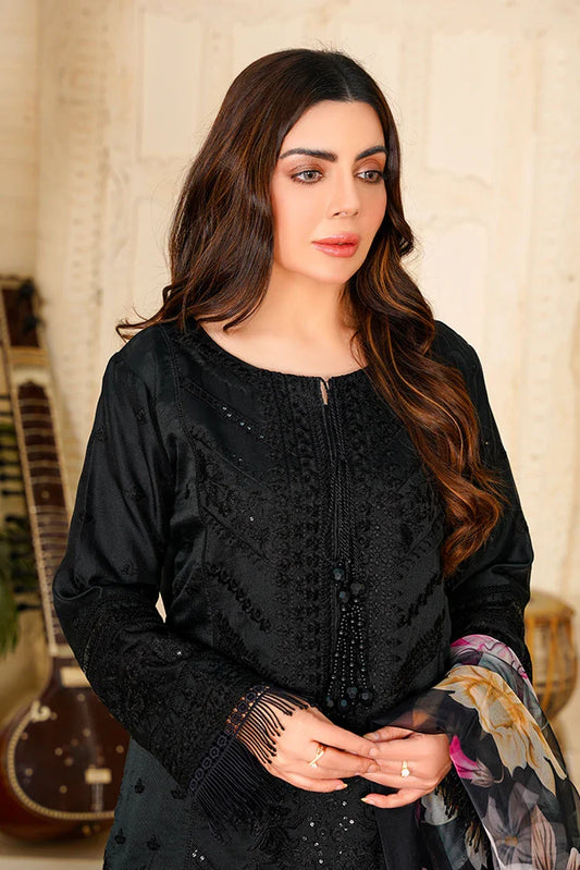 Picture of Khubsurat - Afreen - 3307 - Black - KH-ORNT - Available at Raja Sahib