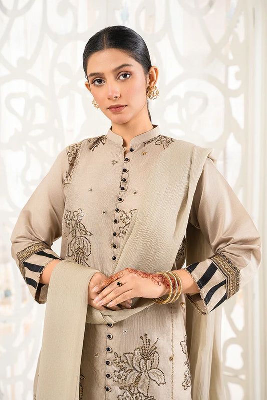 Picture of Khubsurat - 3 Piece Stitched Embroidered - Olive Skin - 3389-KH-SKTN - Available at Raja Sahib