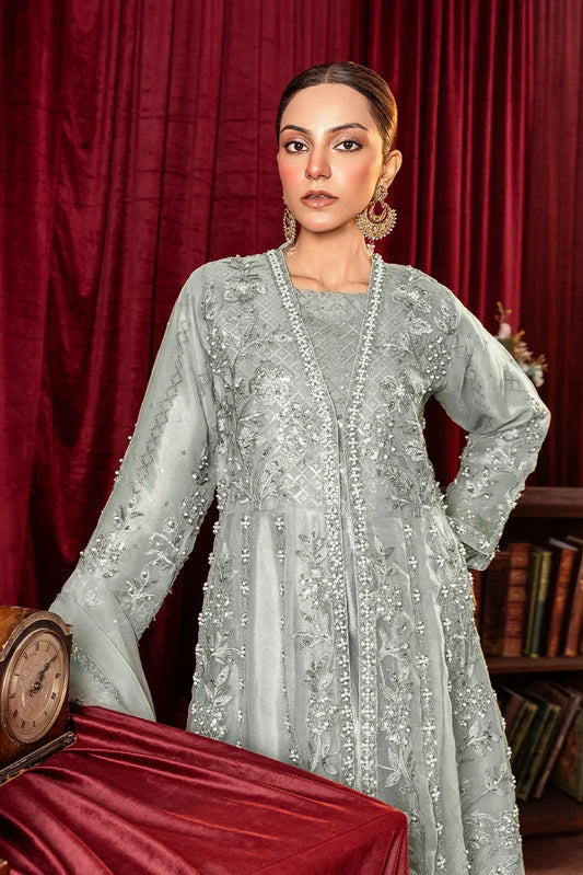 Picture of Khubsurat - 3 Piece Stitched Embroidered - Aqua - 3800-KH-OR - Available at Raja Sahib