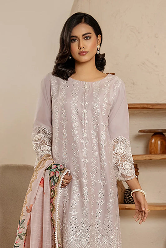 Khubsurat - 3 Pieces Ready To Wear - Lilac - 3854-KH-CT