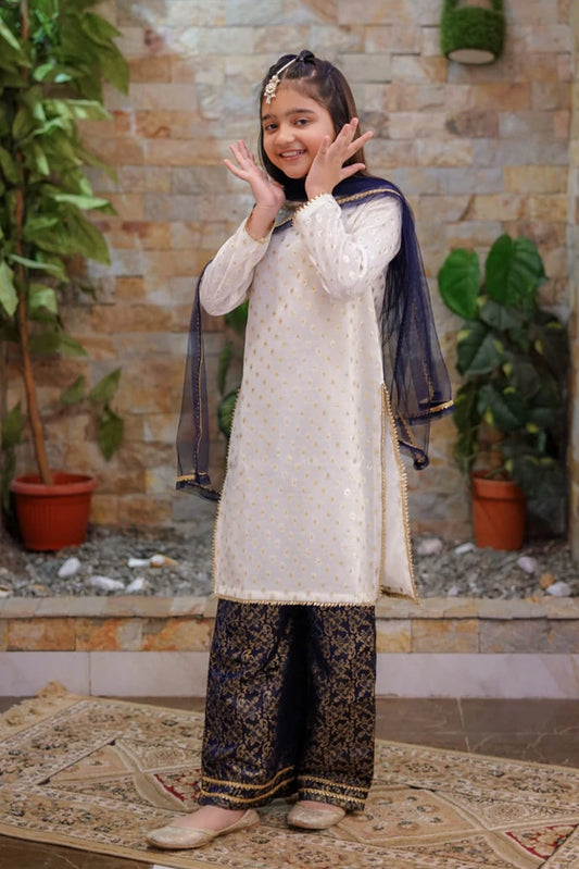 Picture of Abar - Farah Spring Bloom - 2 Piece - Golden Glamour - Available at Raja Sahib