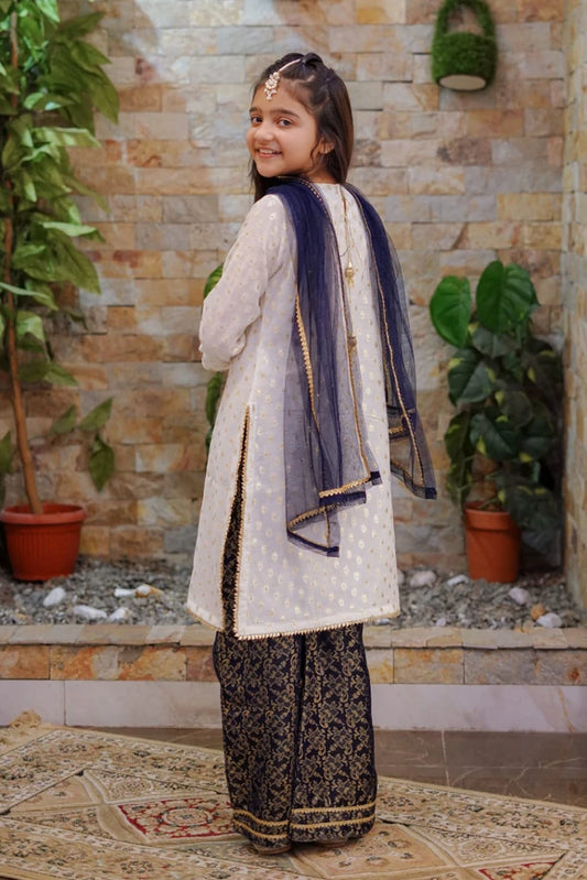 Picture of Abar - Farah Spring Bloom - 2 Piece - Golden Glamour - Available at Raja Sahib