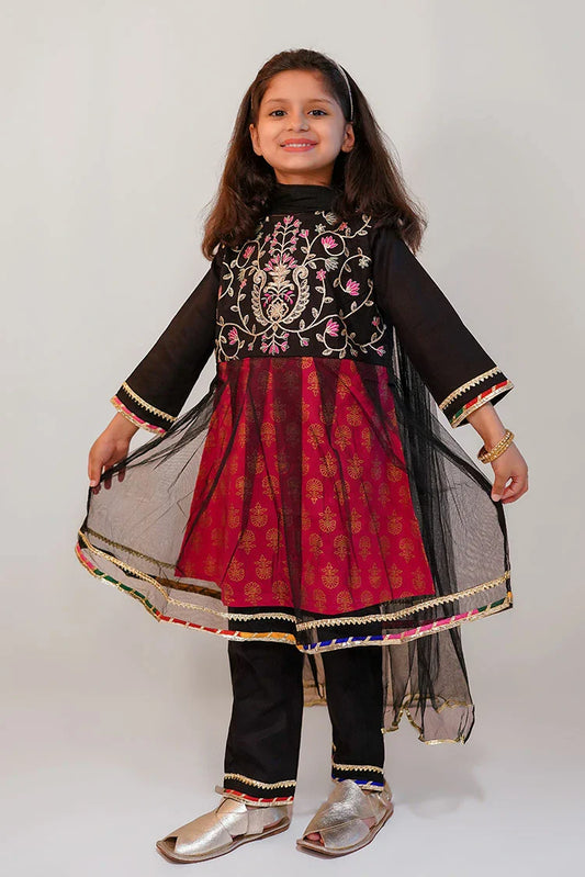 Picture of Abar - Spring Collection - 2 Piece - Rich black - Available at Raja Sahib