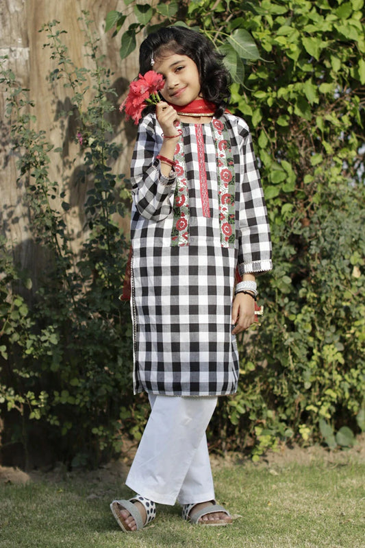 Picture of Abar - Dhanak Rung Collection - Black Check - Available at Raja Sahib