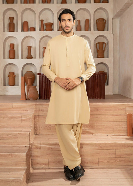 Picture of Wash & Wear | Skin Ban Shalwar Kameez - Available at Raja Sahib