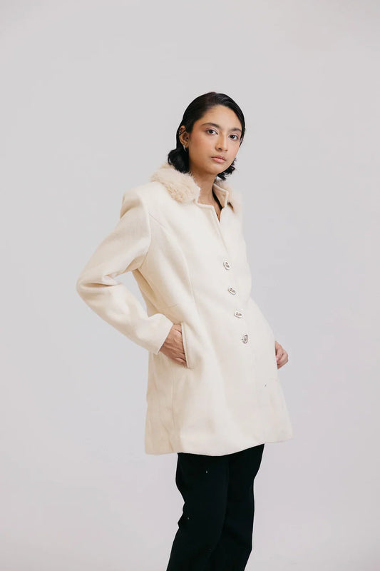 Picture of Ellena - Full Sleeves Long Coat - Available at Raja Sahib
