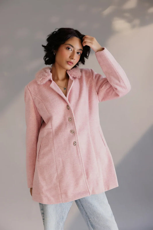 Picture of Ellena - Full Sleeves Long Coat - Available at Raja Sahib