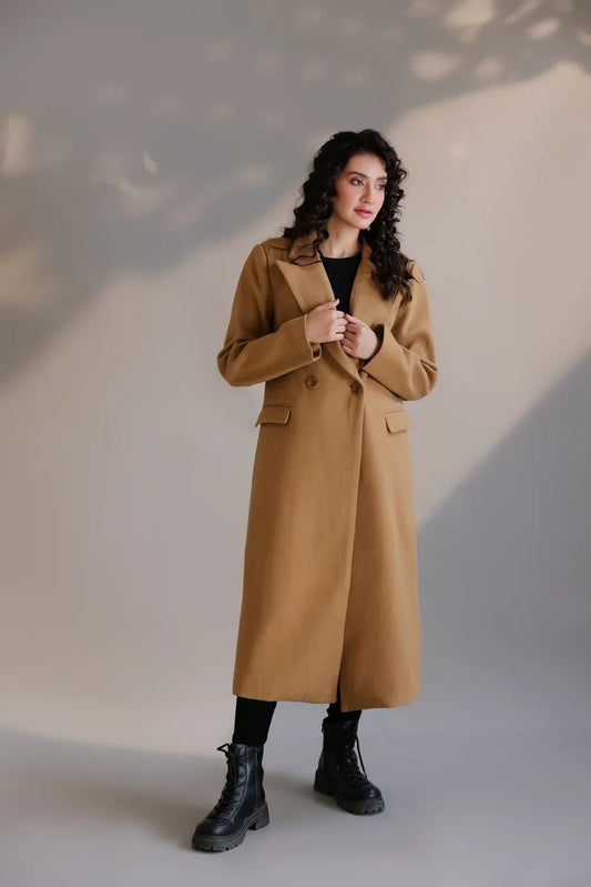 Picture of Ellena - Full Sleeves Long Coat - Available at Raja Sahib