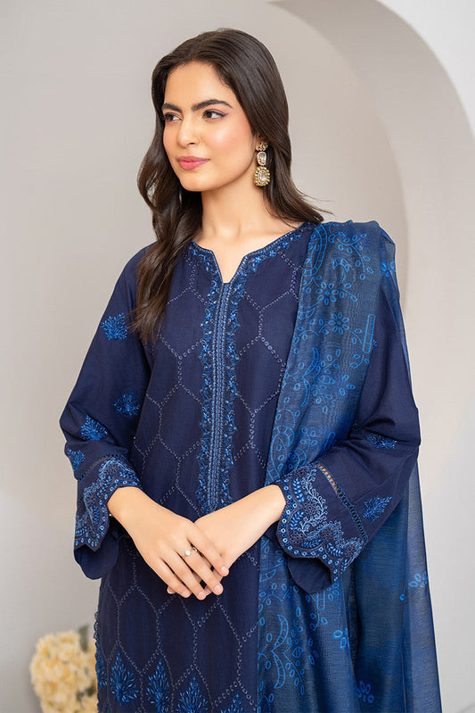 Picture of 3-PC Stitched Embroidered Suit - Available at Raja Sahib